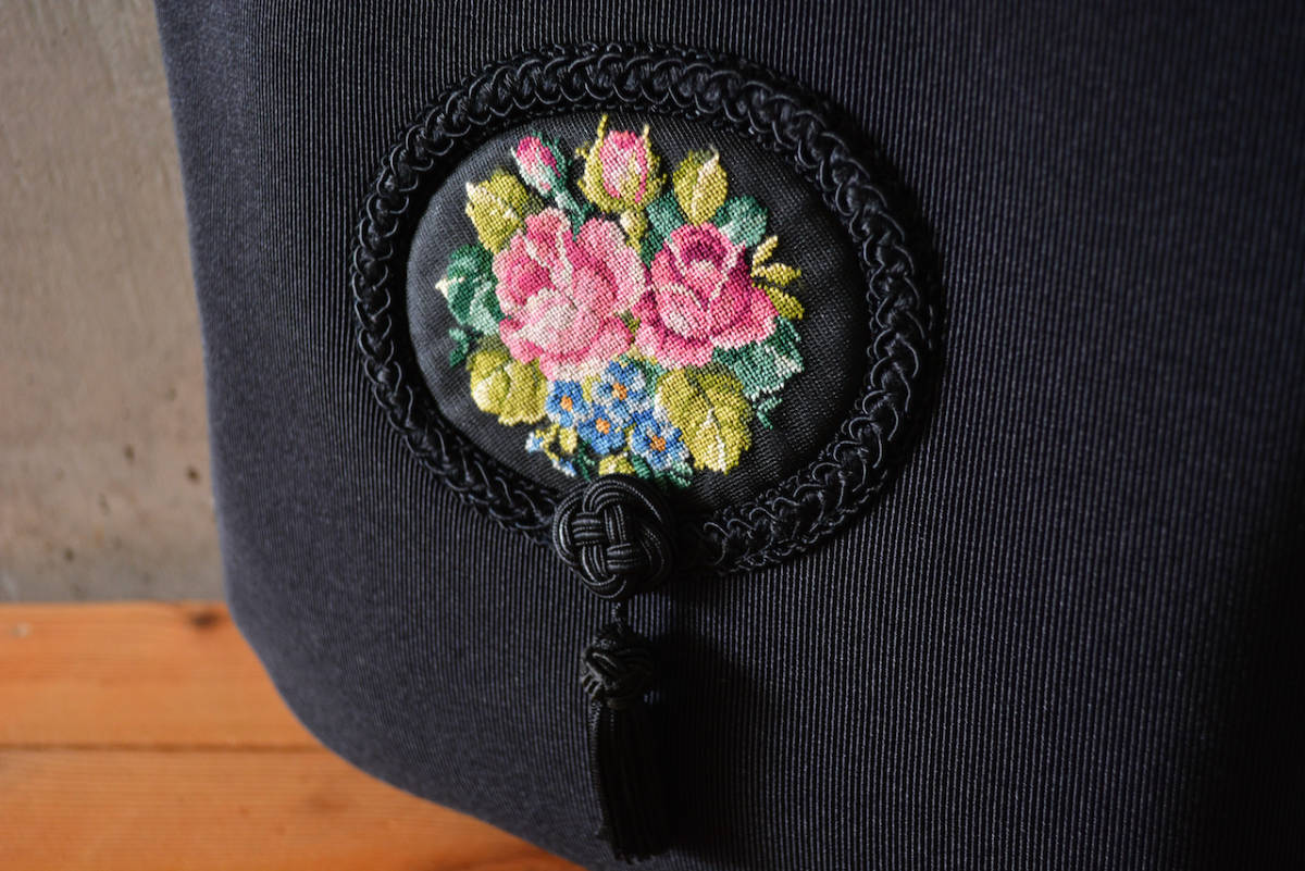 □ 久家道子 Michiko Kuge □トートバッグ /花/刺繍/プチポワン/Petit