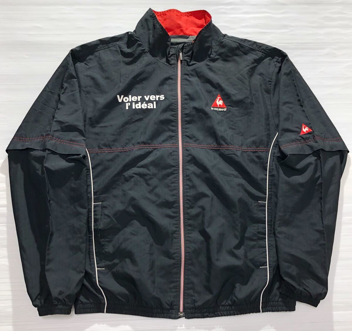 お得，人気SALE le coq sportif GOLF ルコックゴルフ ロゴ刺繍 裏地メッシュ フルジップ 2way ジャケット ブラック LL(ルコック)｜売買されたオークション情報、yahooの商品情報をアーカイブ公開 - オークファン ジャンパー、ジャケット
