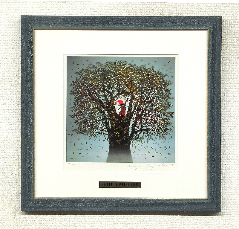 元永定正 リトグラフ/シルクスクリーン 1986年「いろたまいろたまくろ