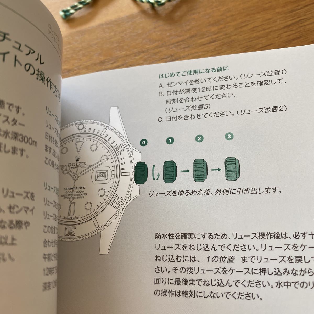 1418【希少必見】ロレックス サブマリーナ 冊子 取扱説明書 2020年度版