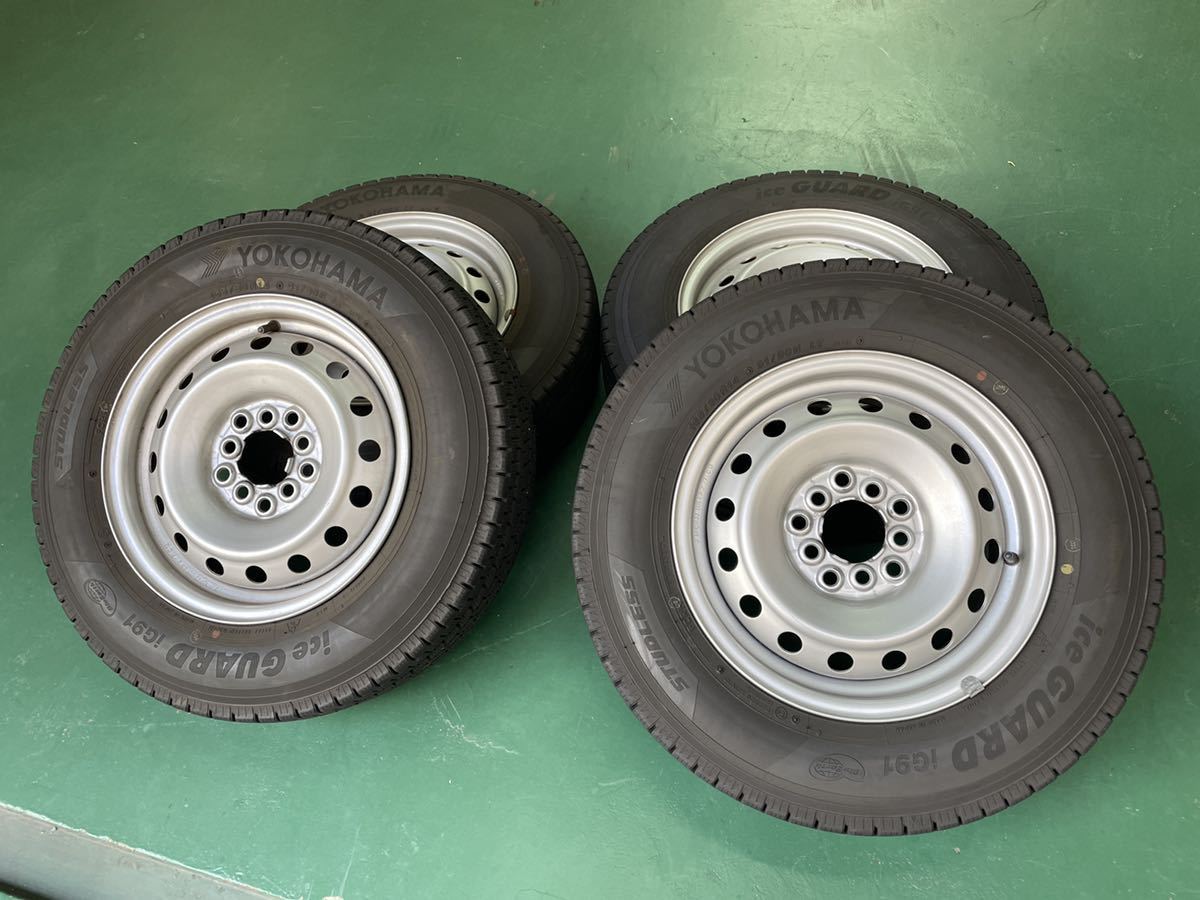 スタッドレスタイヤ マルチホイールセット 165/80R14 ヨコハマ 残り溝9.4mm