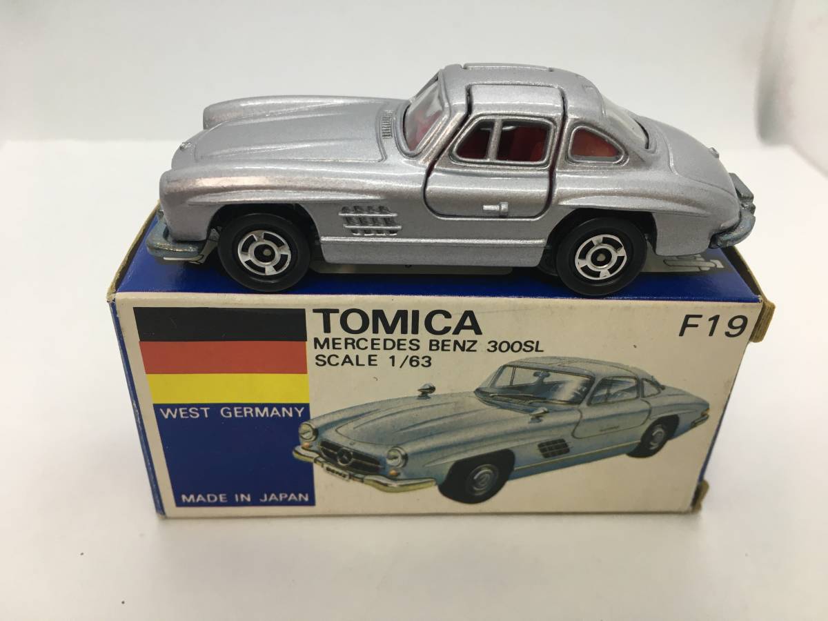 トミカ青箱F19 メルセデスベンツ300 SL 小田急特注 日本製 当時物 希少 トミカ 青箱 F19-3 メルセデスベンツ300SL 日本製 300SL 日本製 青箱