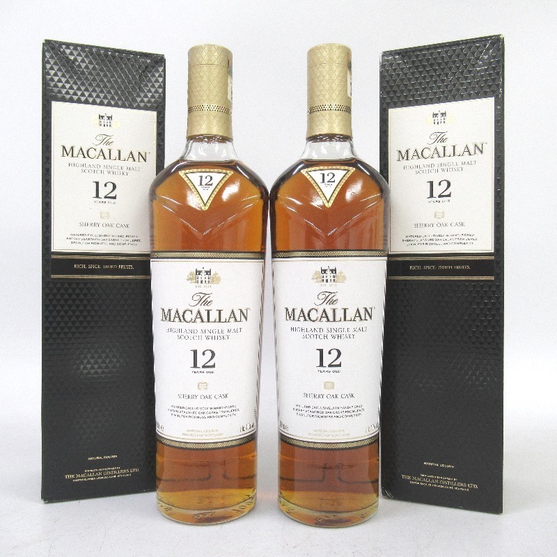 マッカラン12年 シェリーオーク 700ml 2本 ウイスキー 6本セット ザ