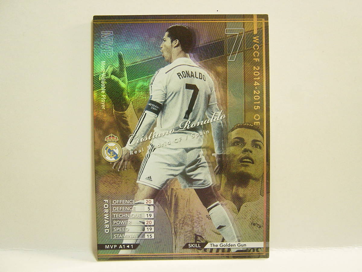 最安値，新品 WCCF 2014-2015 MVP A クリスティアーノ ロナウド CRISTIANO RONALDO Real Madrid 14-15(レアカード)｜売買されたオークション情報、yahooの商品情報をアーカイブ公開 - オークファン レアカード