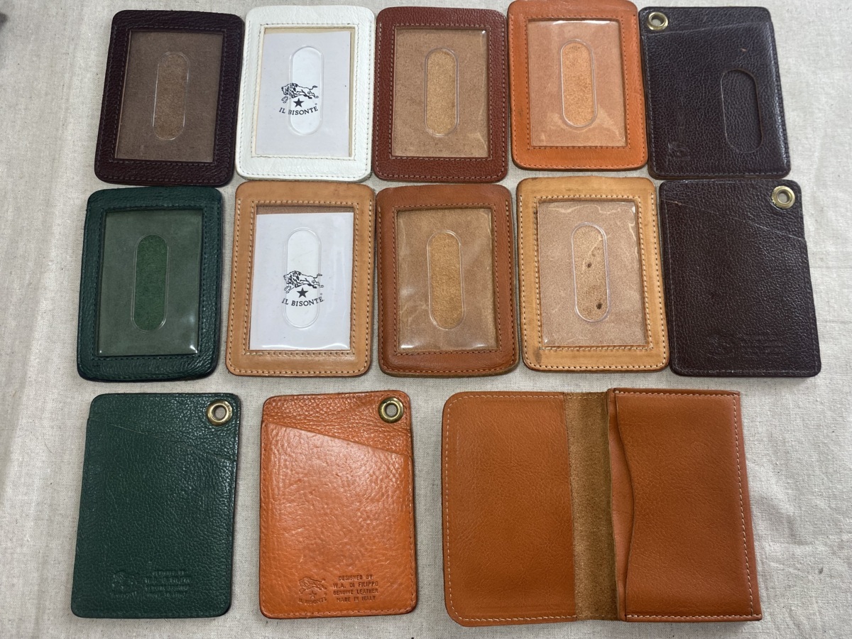 まとめ売り【中古f985】イルビゾンテ/IL BISONTE 小物 カードケース/名刺入れ/小銭入れ/キーケース/キーホルダー など 48点セット