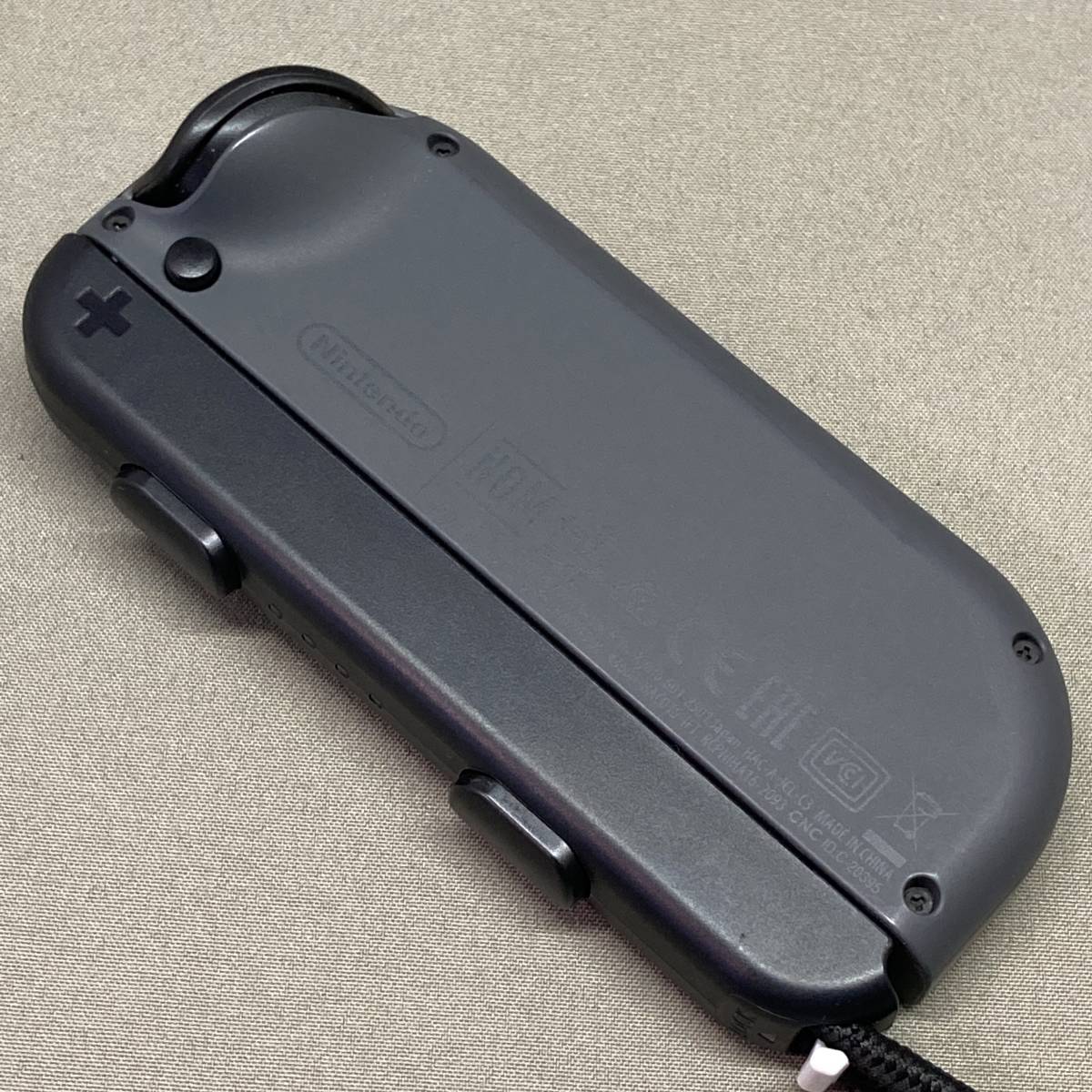 動作品 純正 joy-con ジョイコン 左右セット ストラップ付 グレー (L 