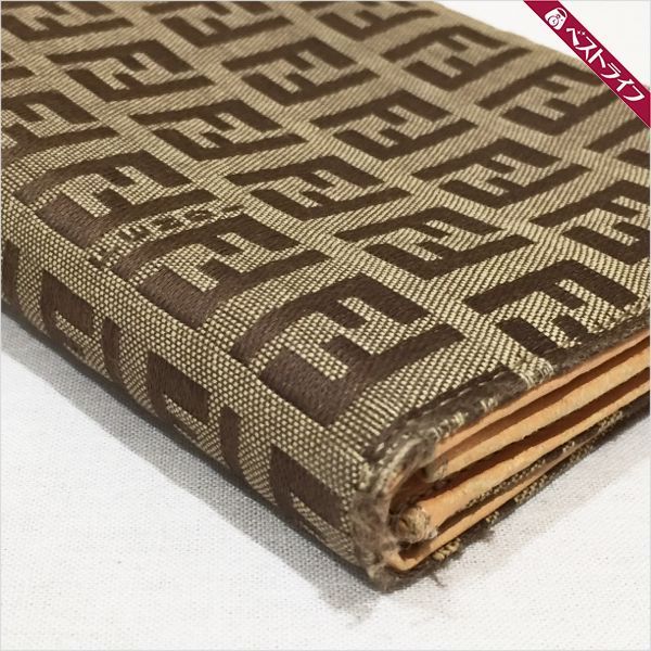 FENDI フェンディ ズッカ柄 長財布 2804-8M0021-028 ベージュ系【006 