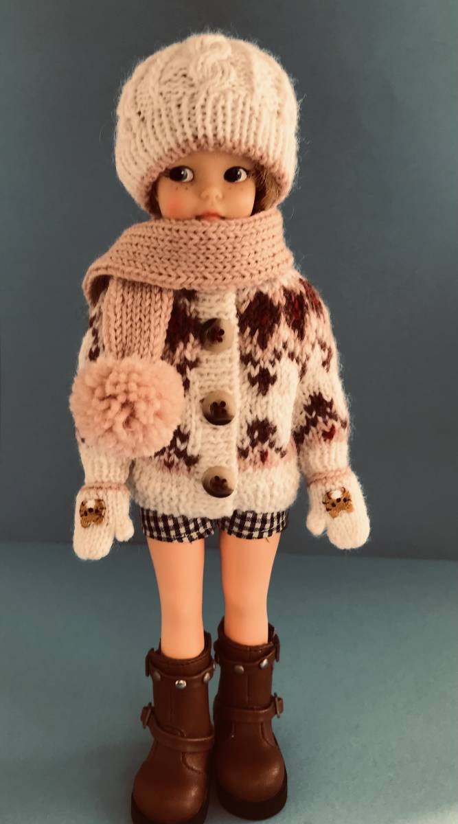 タミーちゃんの妹、ペッパーちゃんのニットセット♪【送料無料】ブライスにも♪