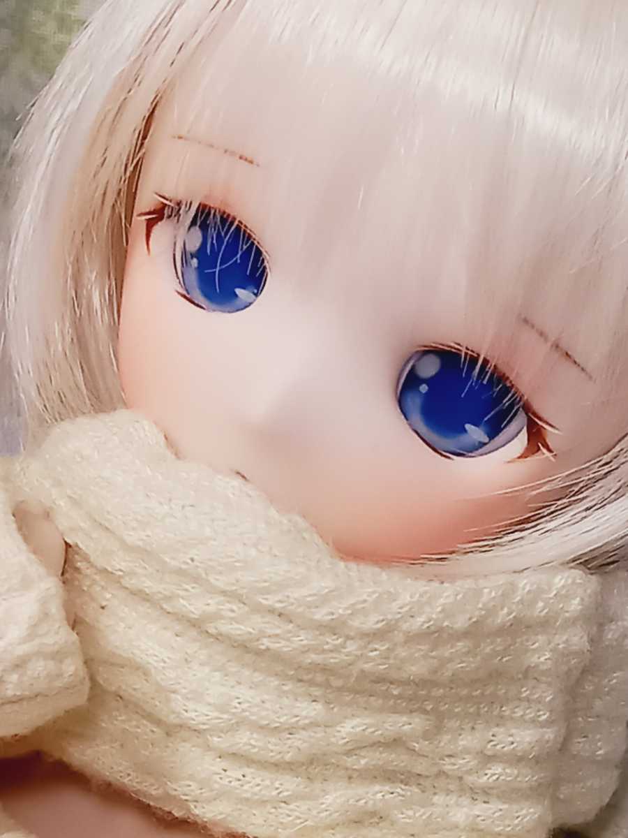 きな屋】DDH-01 カスタムヘッド (セミホワイト肌)+アイ+ウィッグ