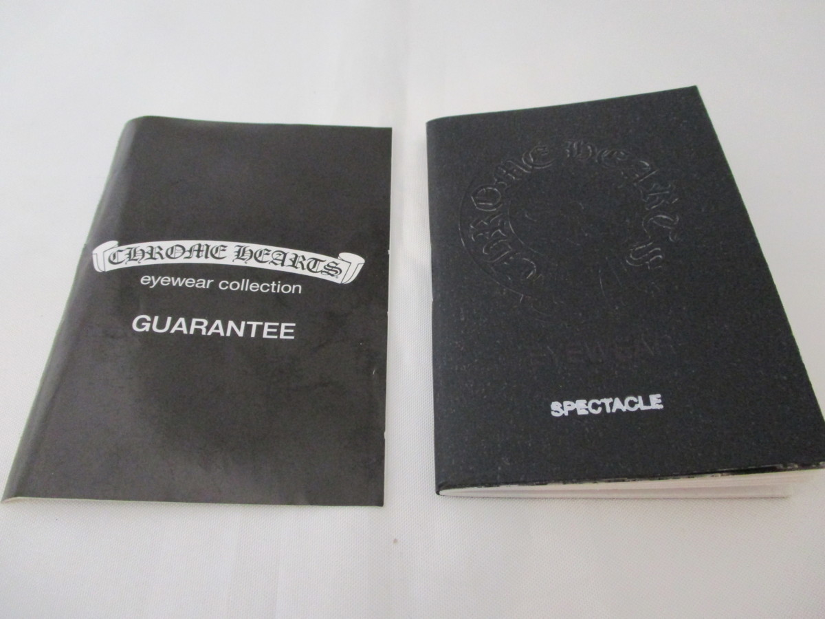 【美品中古】クロムハーツ　CHROME HEARTS　メガネ・眼鏡　ケース付き　※度入りレンズ