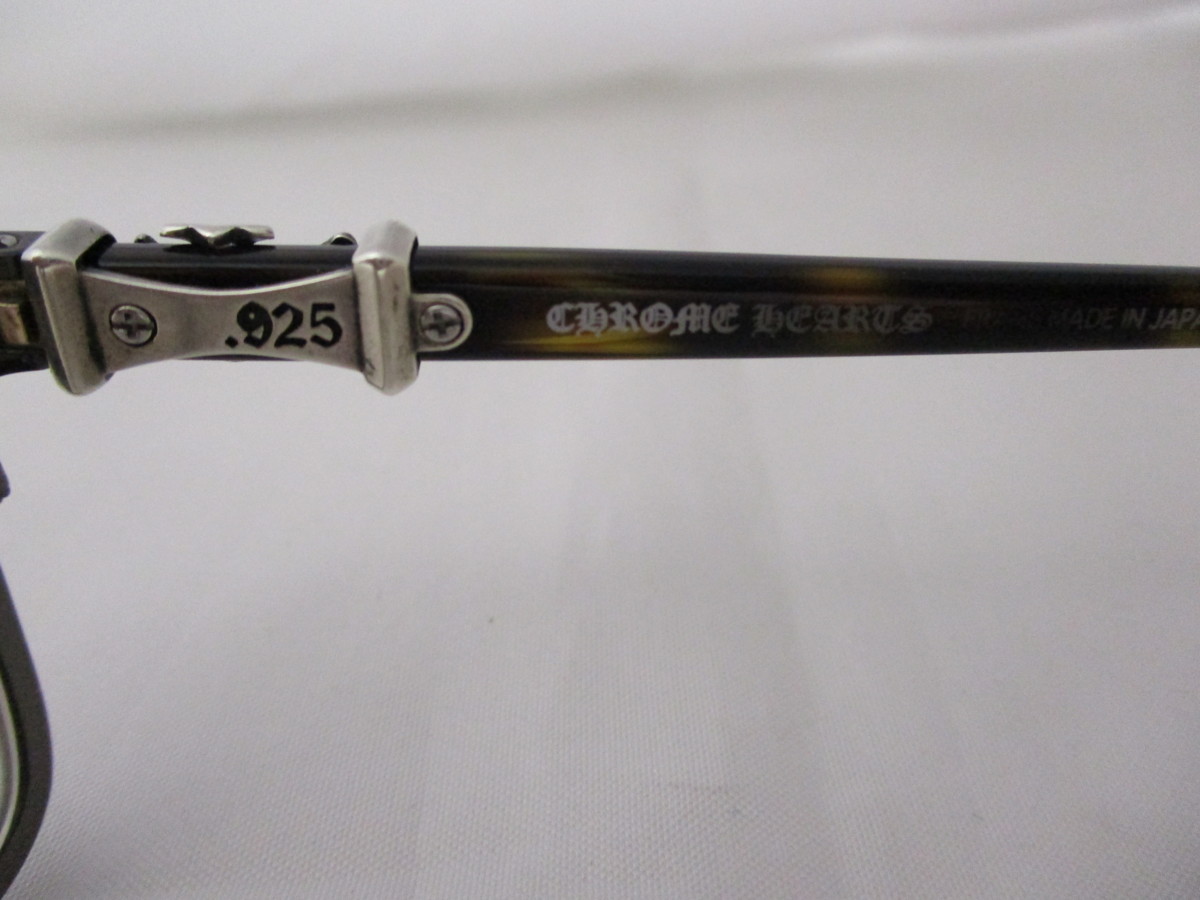 【美品中古】クロムハーツ　CHROME HEARTS　メガネ・眼鏡　ケース付き　※度入りレンズ