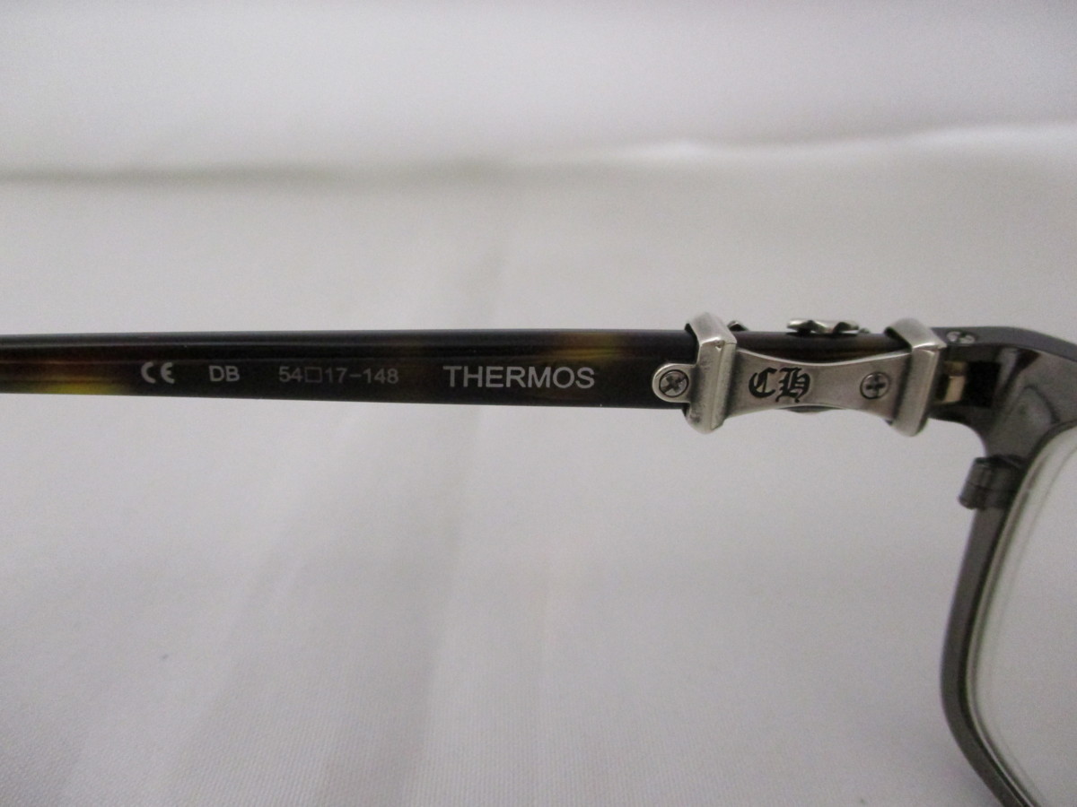 【美品中古】クロムハーツ　CHROME HEARTS　メガネ・眼鏡　ケース付き　※度入りレンズ