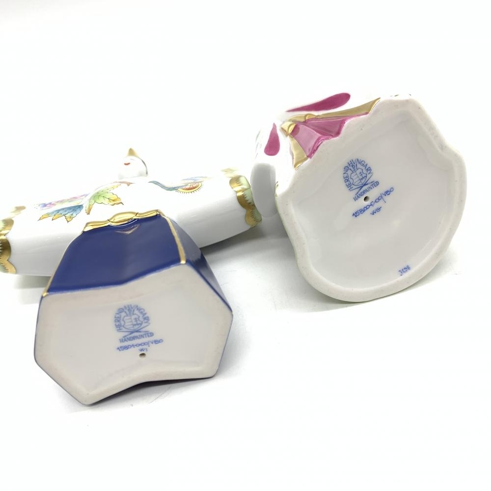 HEREND ヘレンド ヴィクトリア・ブーケ 雛人形 立ち雛 台座