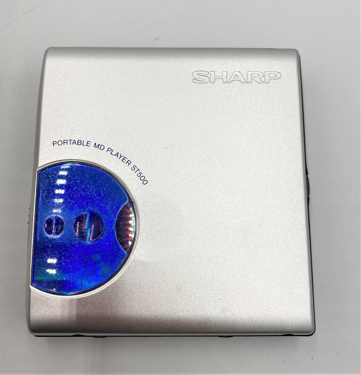 シャープ MDプレイヤー MD ST500-A ブルー系 動作確認済み】SHARP