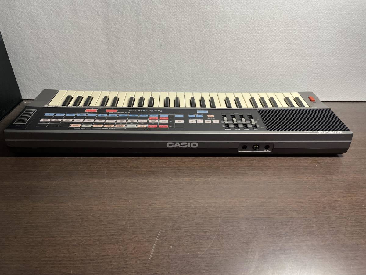 1980sレトロ Casioカシオ 電子キーボード シンセサイザー SK-100