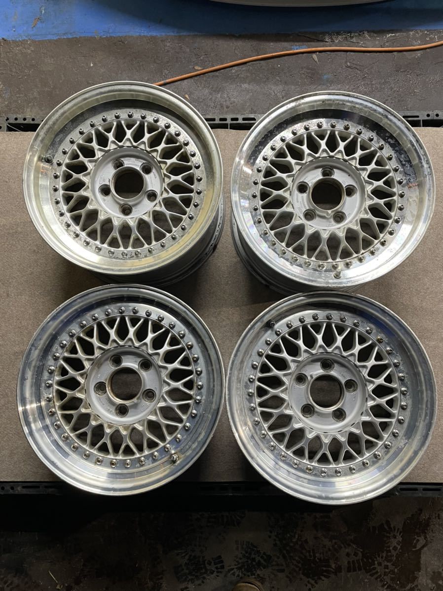 1/2 BBS RS174 16インチ アルミホイール4本 ジャンク クラック有 絶版