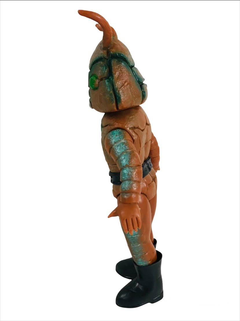E1108-12k 当時物 ザンブロンゾ ソフビ 怪人 仮面ライダー フィギュア
