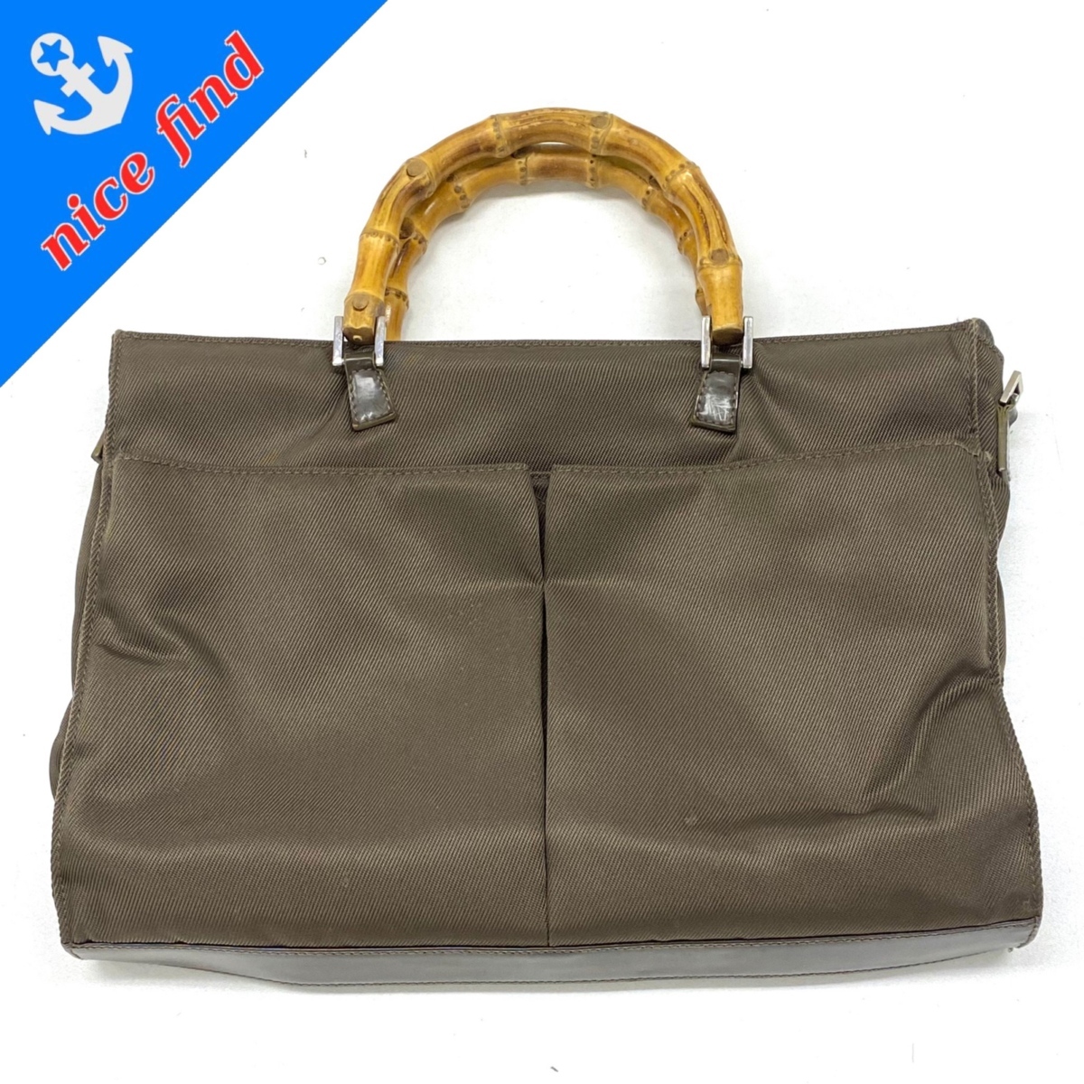 1円～ ◇グッチ GUCCI◇バンブー 001 2855 1875 5 ハンドバッグ トート 
