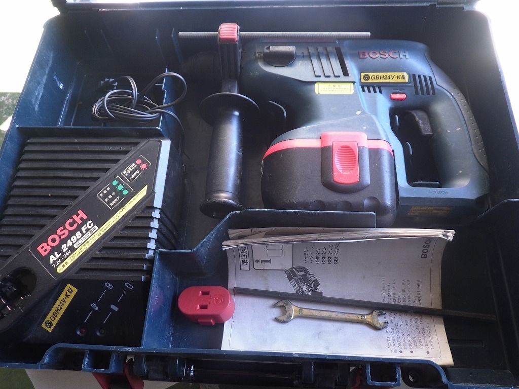 最新作，新品 ボッシュ BOSCH 充電式ハンマードリル GBH24V-Ｋ型 動作しました Ｋ12.2Ｗ1(本体)｜売買されたオークション情報、yahooの商品情報をアーカイブ公開 - オークファン ハンマドリル