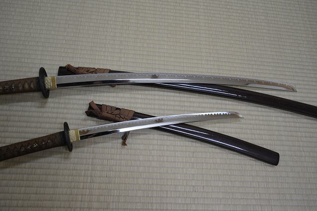 関の孫六【刃紋・三本杉】模造刀 日本刀 居合刀 大小二振(模造刀