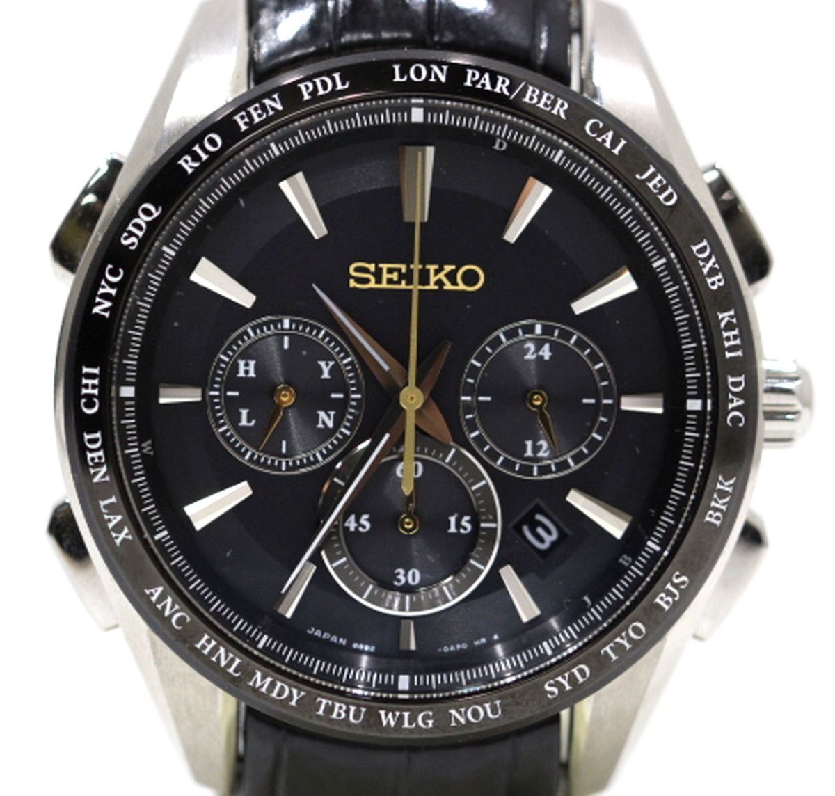 1円スタート 定価13万円超 美品 セイコーブライツ SEIKO 8B92-0AP0  