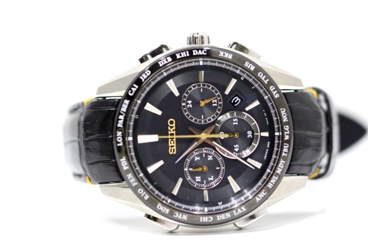 1円スタート 定価13万円超 美品 セイコーブライツ SEIKO 8B92-0AP0  