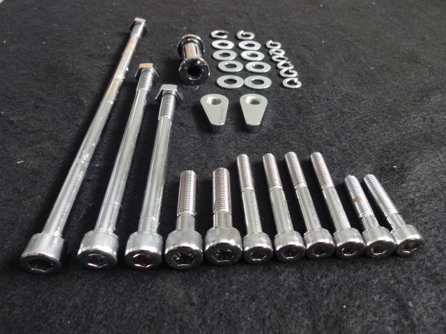 GS400 クロームメッキエンジンハンガーボルト メッキ加工 バイク