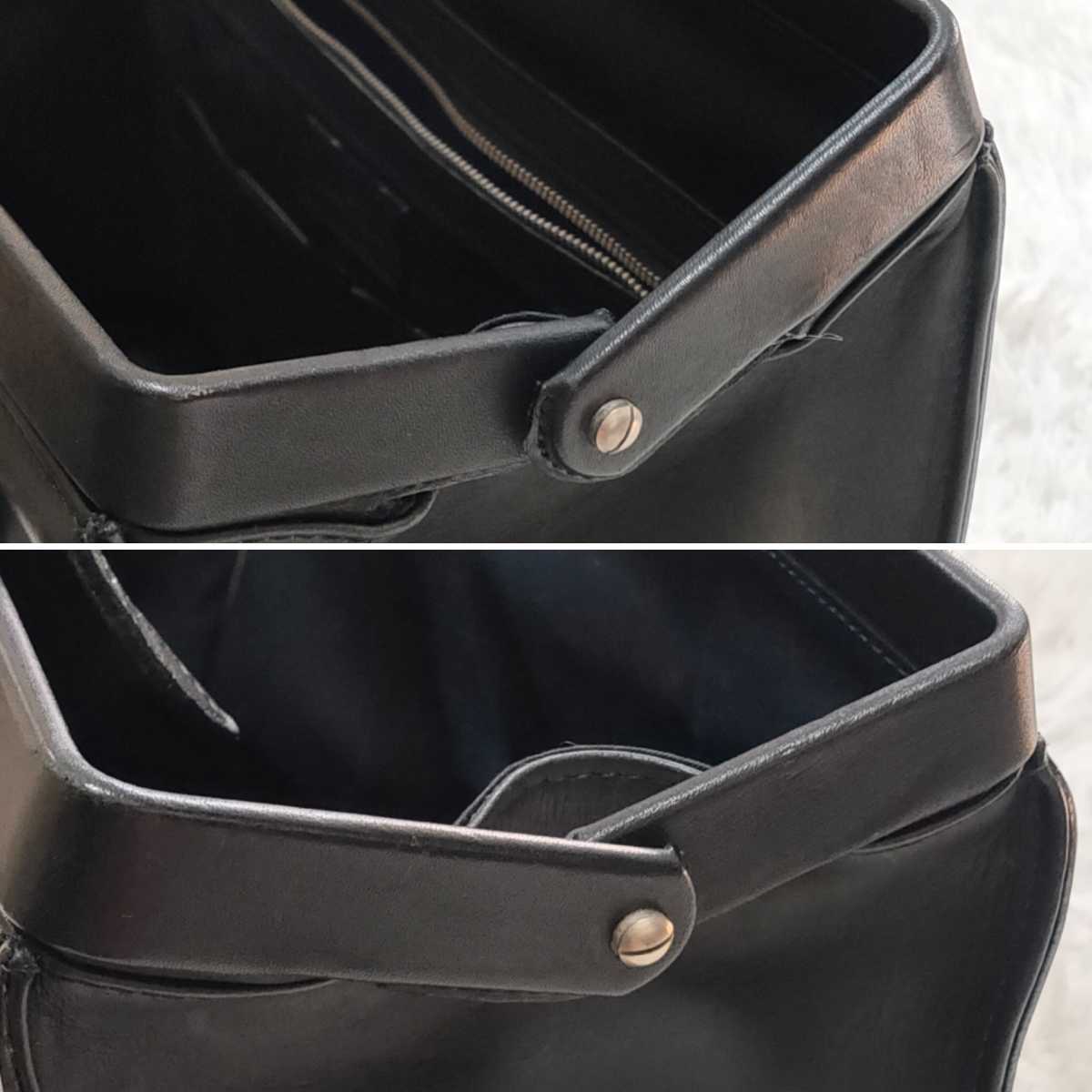 PAUL SMITH　ダレスバッグ　黒レザー ☆1スタ☆【大人の贅沢】Paul Smith ポールスミス ダレスバッグ ミニ