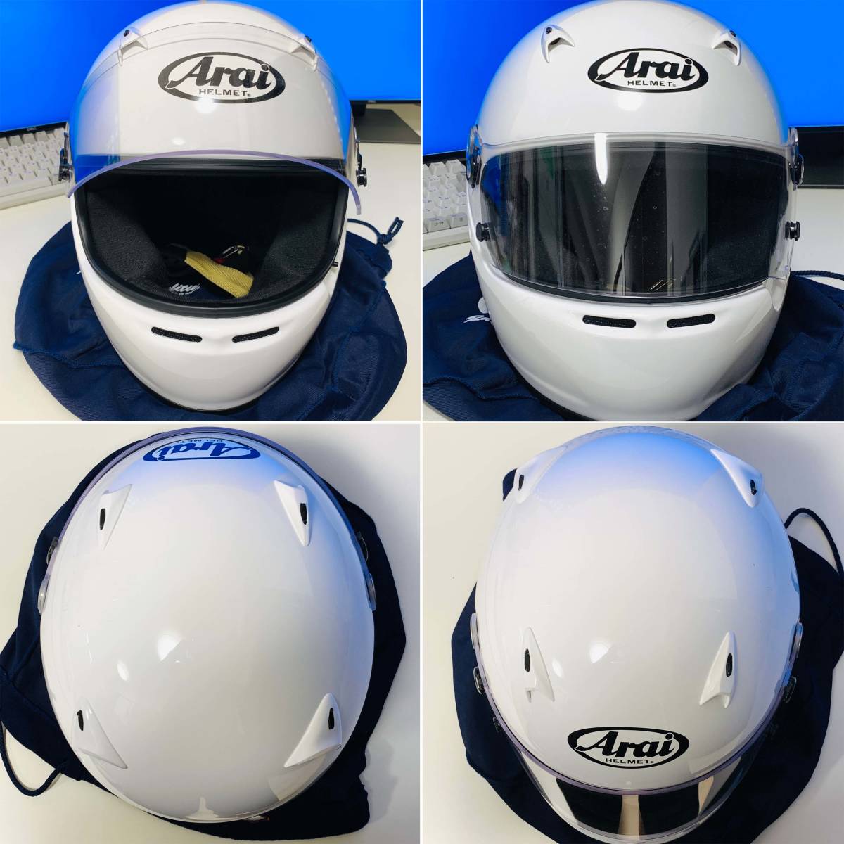 Arai（アライ）4輪競技用フルフェイスヘルメットGP-5W 白 M 57-58cm 