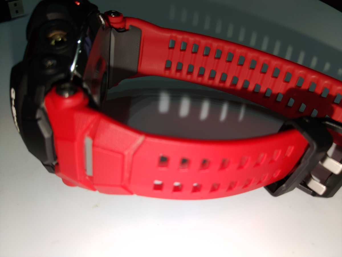 【中古】CASIO G-SHOCK 腕時計 GSW-H1000-1A4JR G-SQUAD PRO 赤 黒 Google搭載 スマートウォッチ GPS ワークアウト 充電 デジタル_4