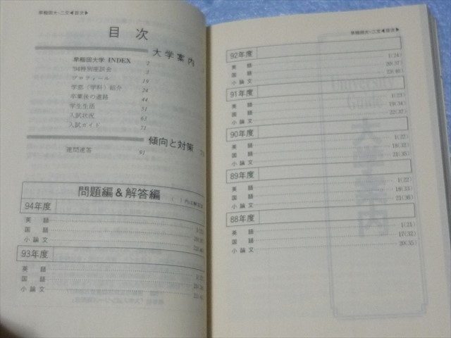 早稲田大学第二文学部 問題と対策 早稲田大学第二文学部 問題と対策