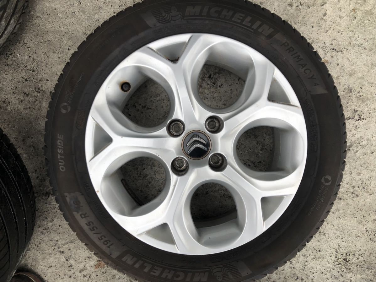 タイヤ付き純正ホイール1本 シトロエンC3 A55F01 9687753077 16×6J +22 108