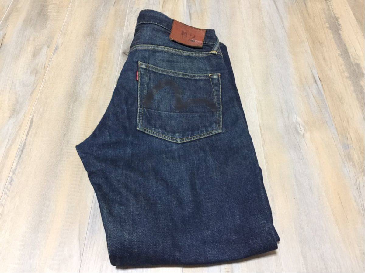 エヴィス EVISU Lot.3000 デニムパンツ カモメ ペイント ストレート 5P 