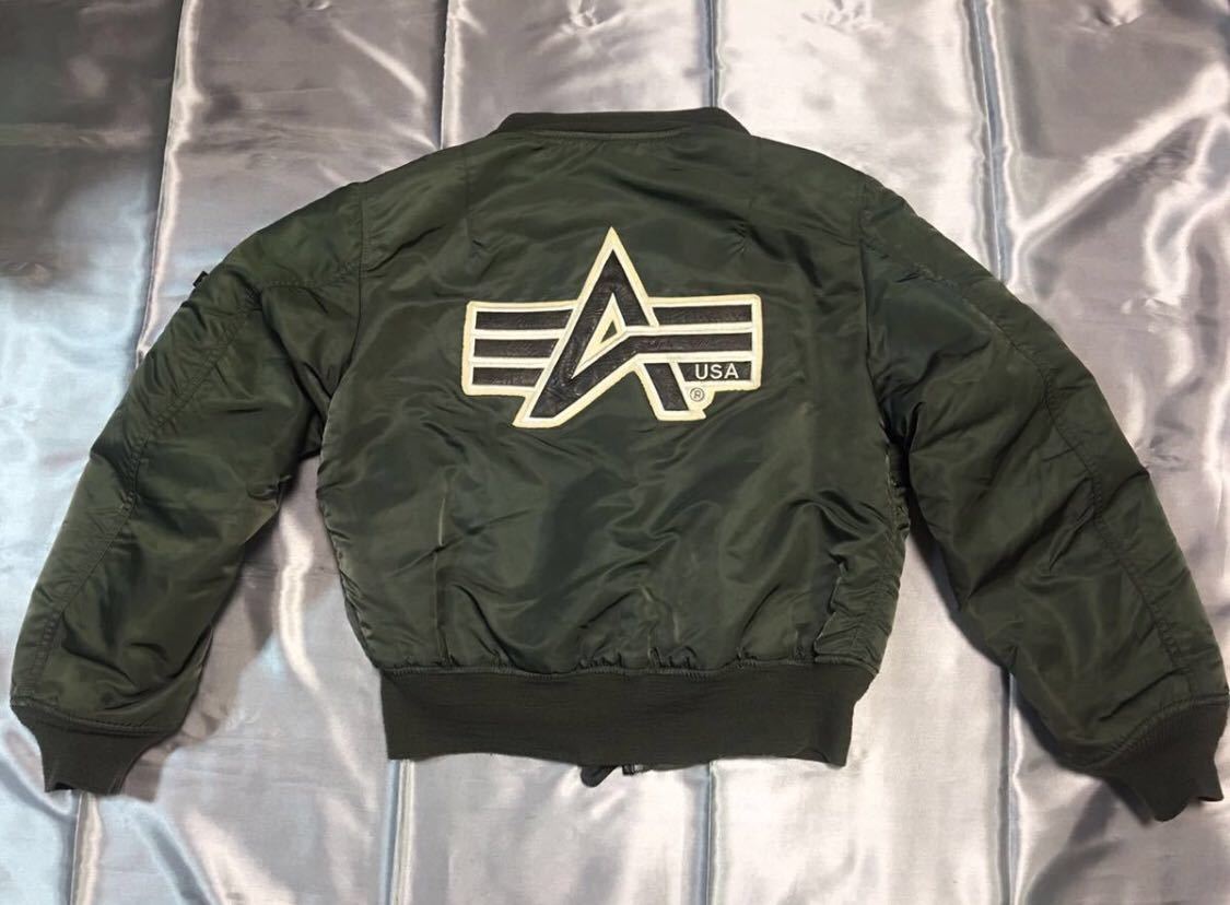 美品】レア！1990年購入 ヴィンテージ□ALPHA MA-1□USA製□フライト