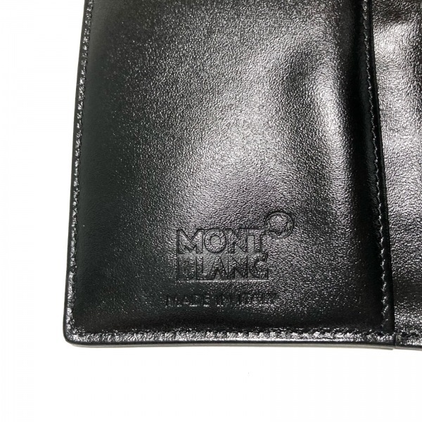 当店オリジナル モンブラン MONTBLANC 名刺入れ - レザー 黒 財布