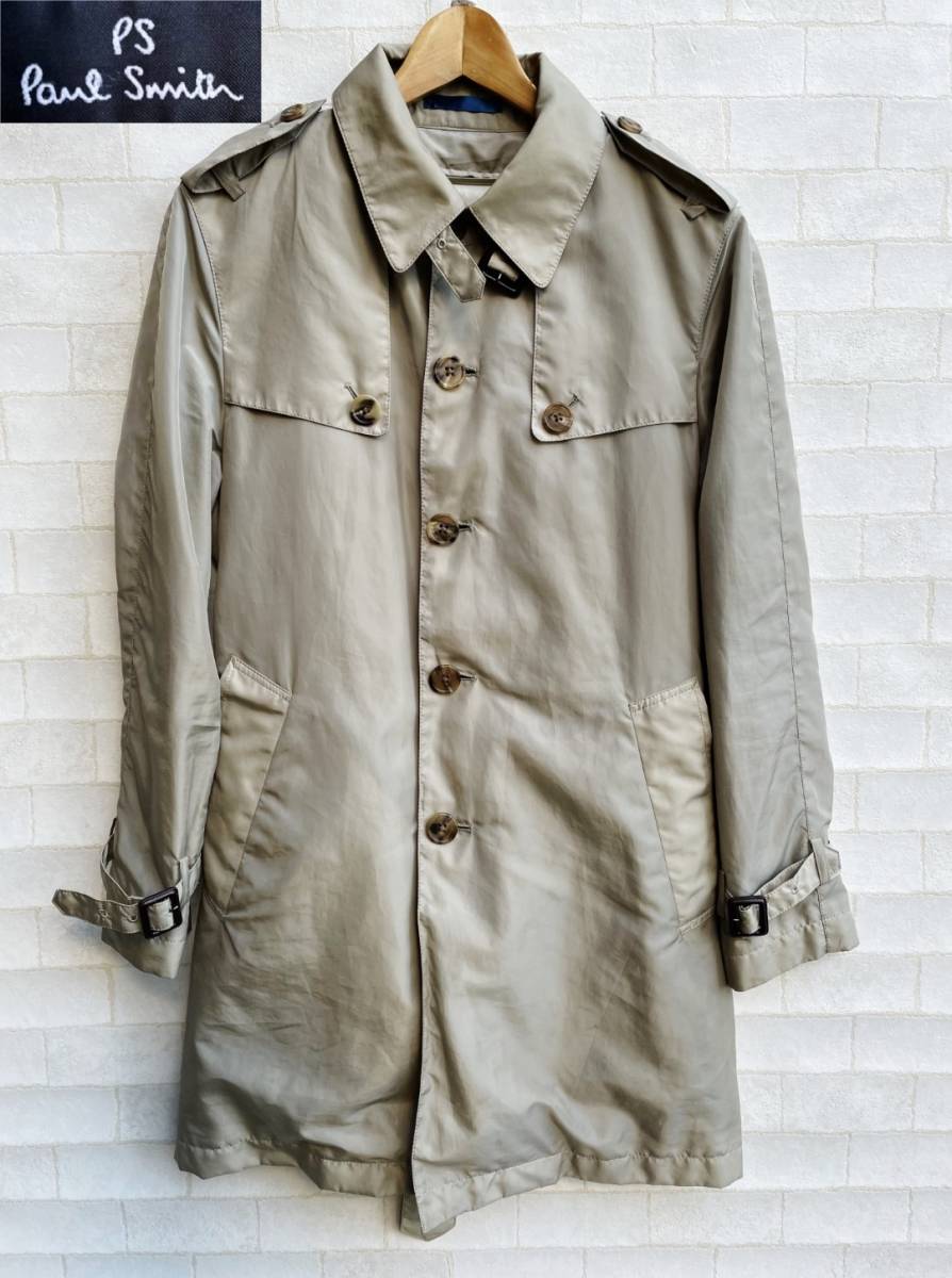 美品 PS Paul Smith ピーエス ポールスミス ダウン ライナー付き 光沢