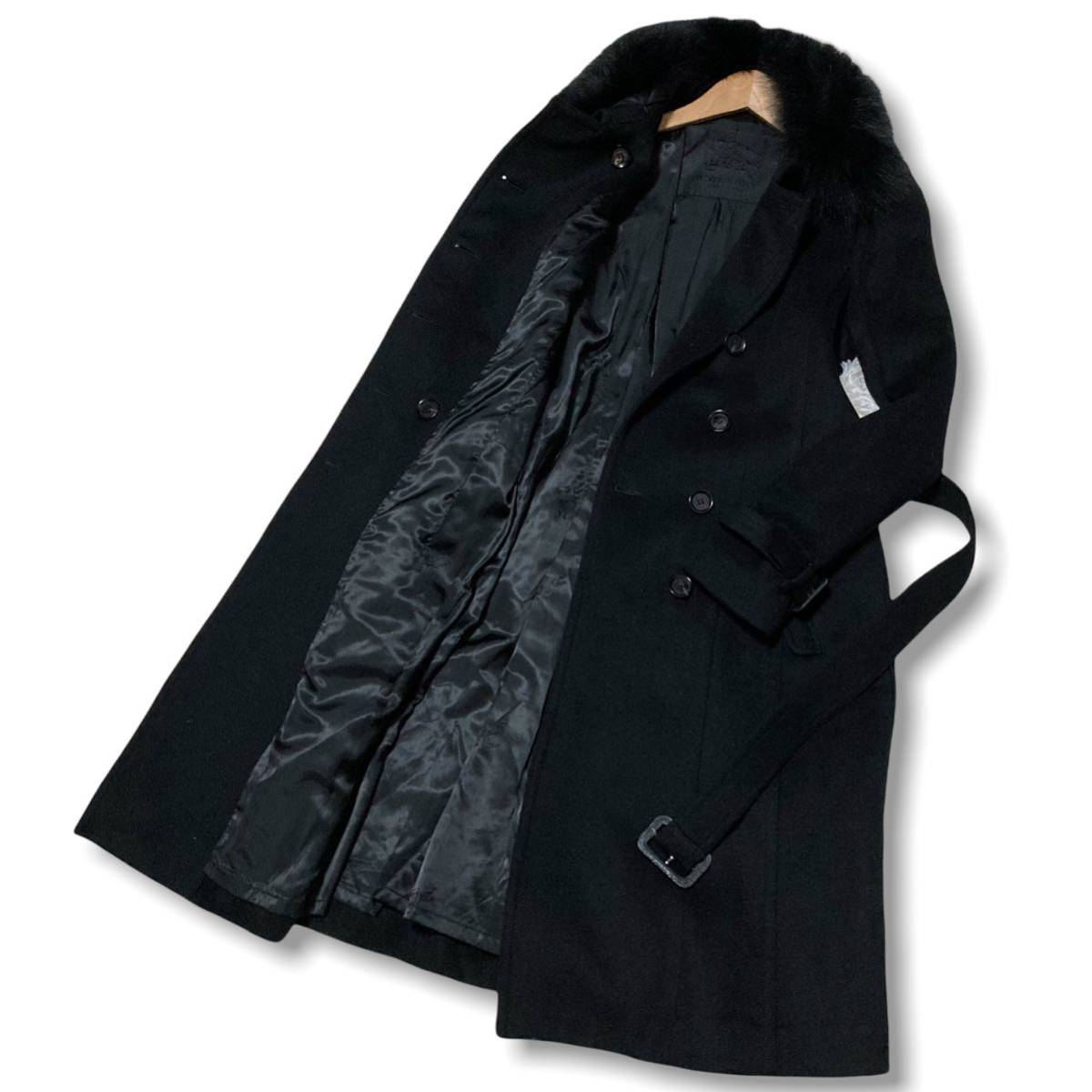 【HOT，本物保証】 イタリア製 バーバリープローサム カシミヤ フォックスファー Aラインコート(Mサイズ)｜売買されたオークション情報、yahooの商品情報をアーカイブ公開 - オークファン 女性用