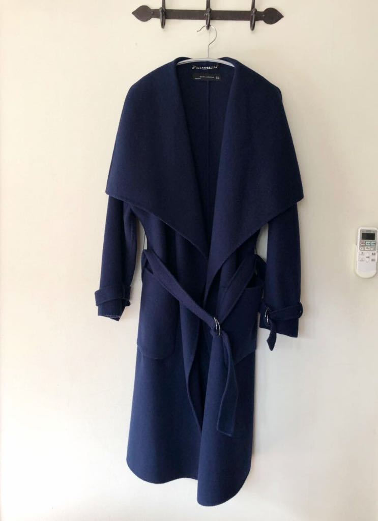 ZARA ネイビー ロングコート Mサイズ ケイトスペード コート ロング 