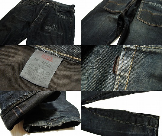 激レア】リーバイス LVC 55501 ジップカスタマイズド 黒 W36 LVC リーバイス 66501-0094 1966MODEL 501XX W36 LEVIS VINTAGE BIGE