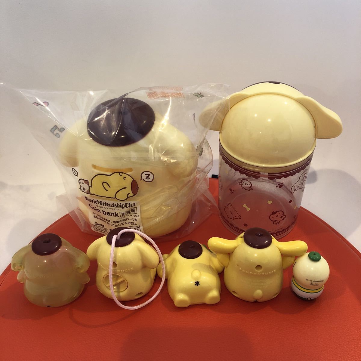 サンリオ ポムポムプリン 特典 ハッピーセット 貯金箱 グッズセット 