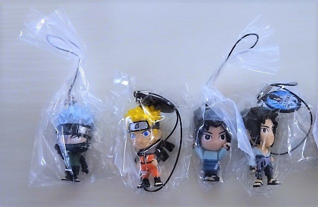 NARUTO ナルト疾風伝 フィギュアストラップ スイング 7個セット