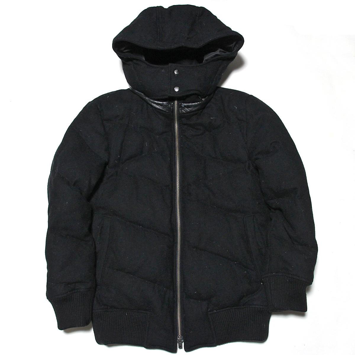 N*y様 LANVIN ダウンジャケット ブラック46サイズ 1円～ ランバンオンブルー ダウンジャケット 黒 ブラック 46 LANVIN