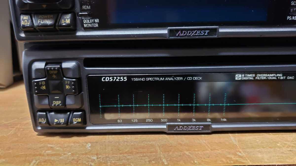 ADDZEST スペアナCDデッキ CDS7255/チューナーカセットARX8270