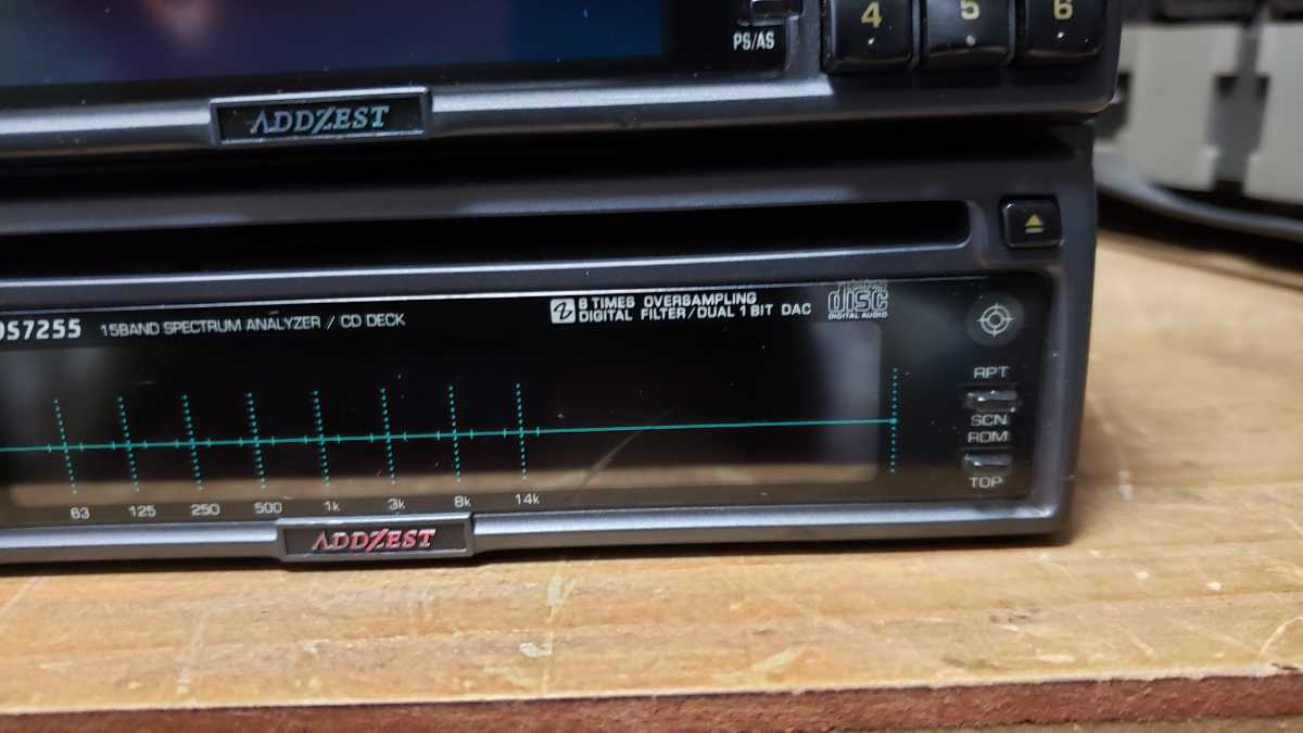 ADDZEST スペアナCDデッキ CDS7255/チューナーカセットARX8270