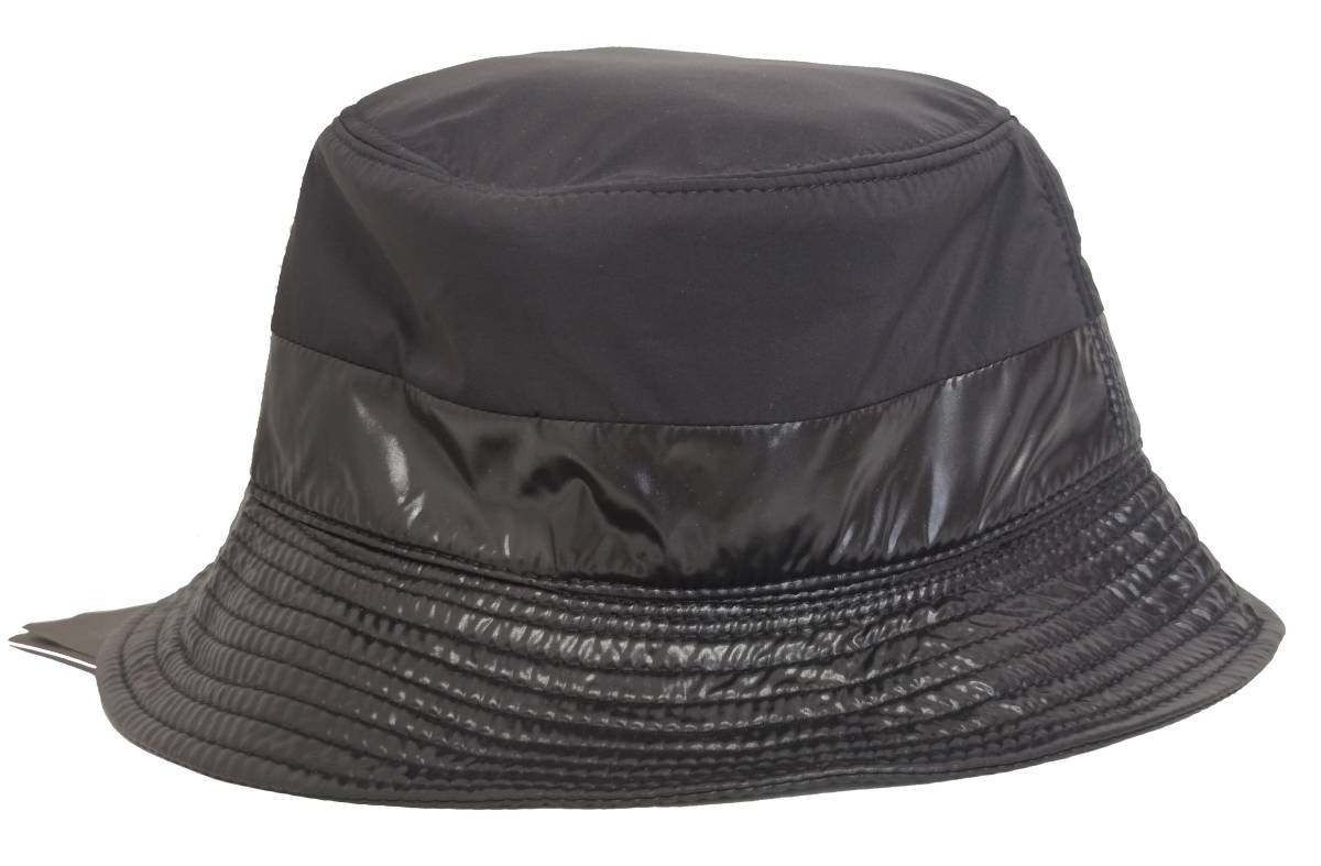 新品 MONCLER モンクレール バケットハット ロゴ 帽子 フリーサイズ