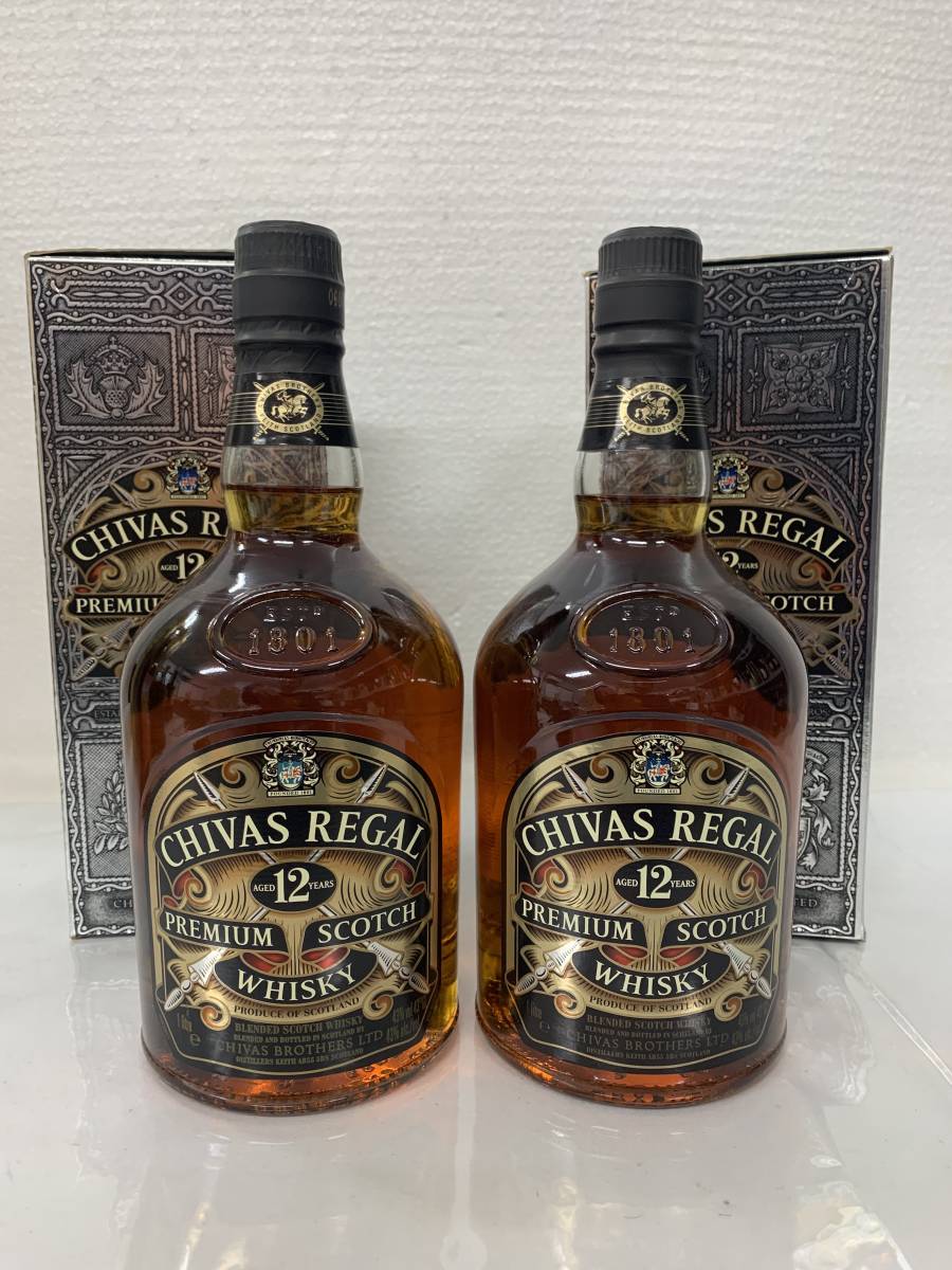 注目！古酒 旧ボトル 2本CHIVAS REGAL シーバスリーガル12年