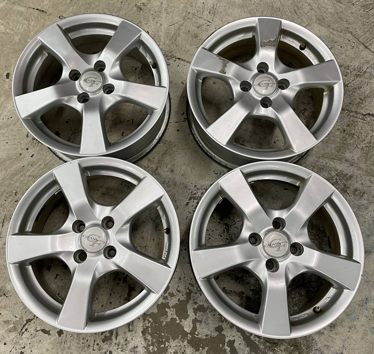ホンダ フィット GRASS GF ホイール 15×6JJ PCD100 4穴 4本セット(社外 