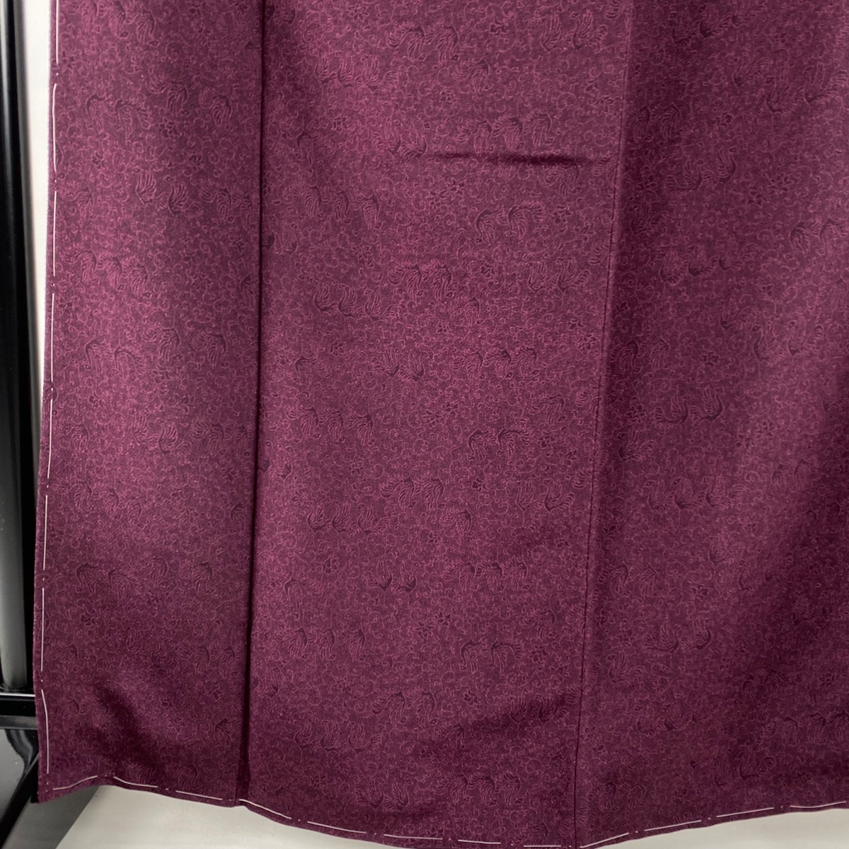 江戸小紋 美品 名品 人間国宝 中村勇二郎 落款 一つ紋 鳥 花 