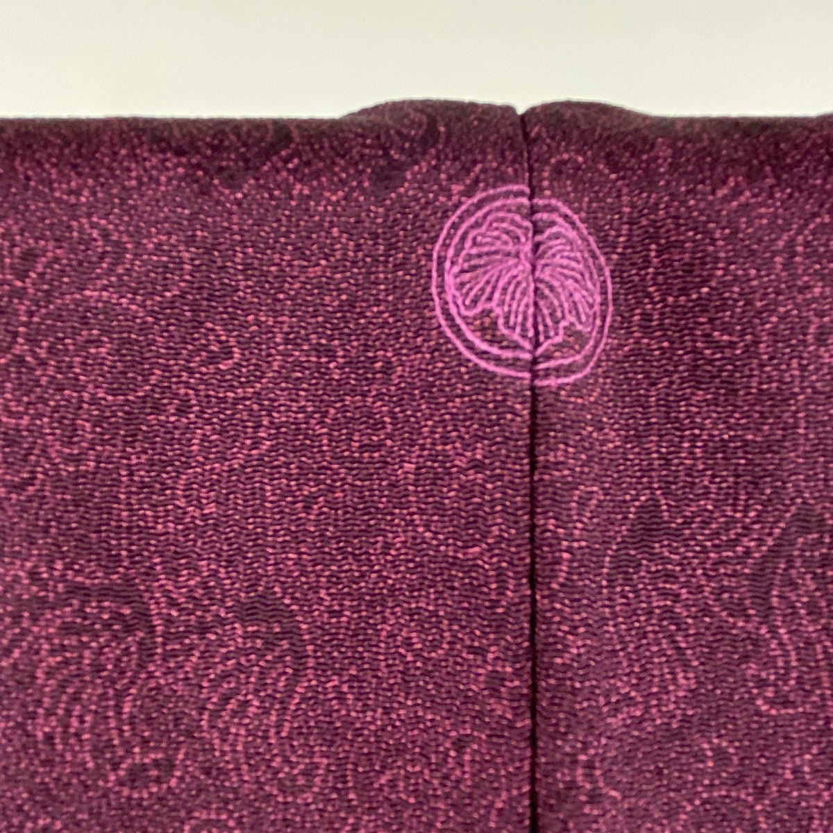 江戸小紋 美品 名品 人間国宝 中村勇二郎 落款 一つ紋 鳥 花 