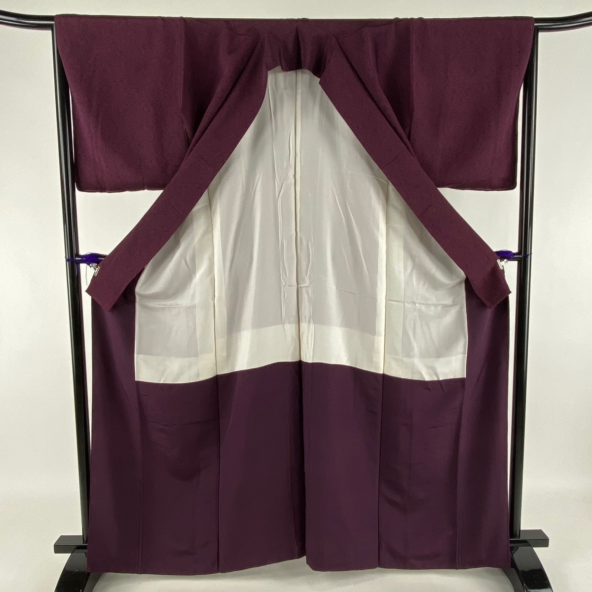 江戸小紋 美品 名品 人間国宝 中村勇二郎 落款 花唐草 緑 袷 身丈150cm  